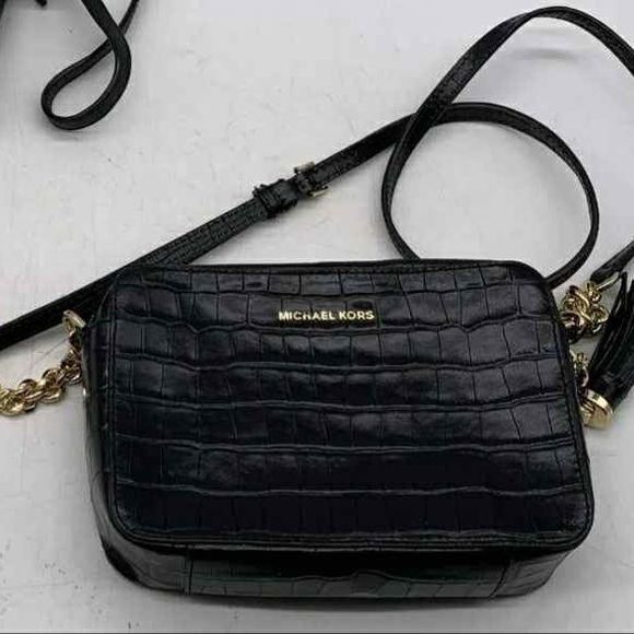 Michael Kors MK Designer Leather Crossbody Bag Adjustable Straps Purse Handbag - Picture 1 of 7